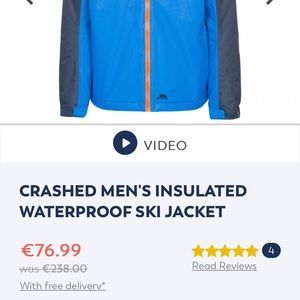 Trespass TP50 men’s XL ski jacket